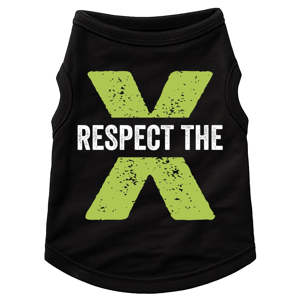 Respect The X Pickleball Funny Pickleball Gift Doggie Tank