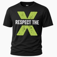 Respect The X Pickleball Funny Pickleball Gift Cooling Performance Crew T-Shirt