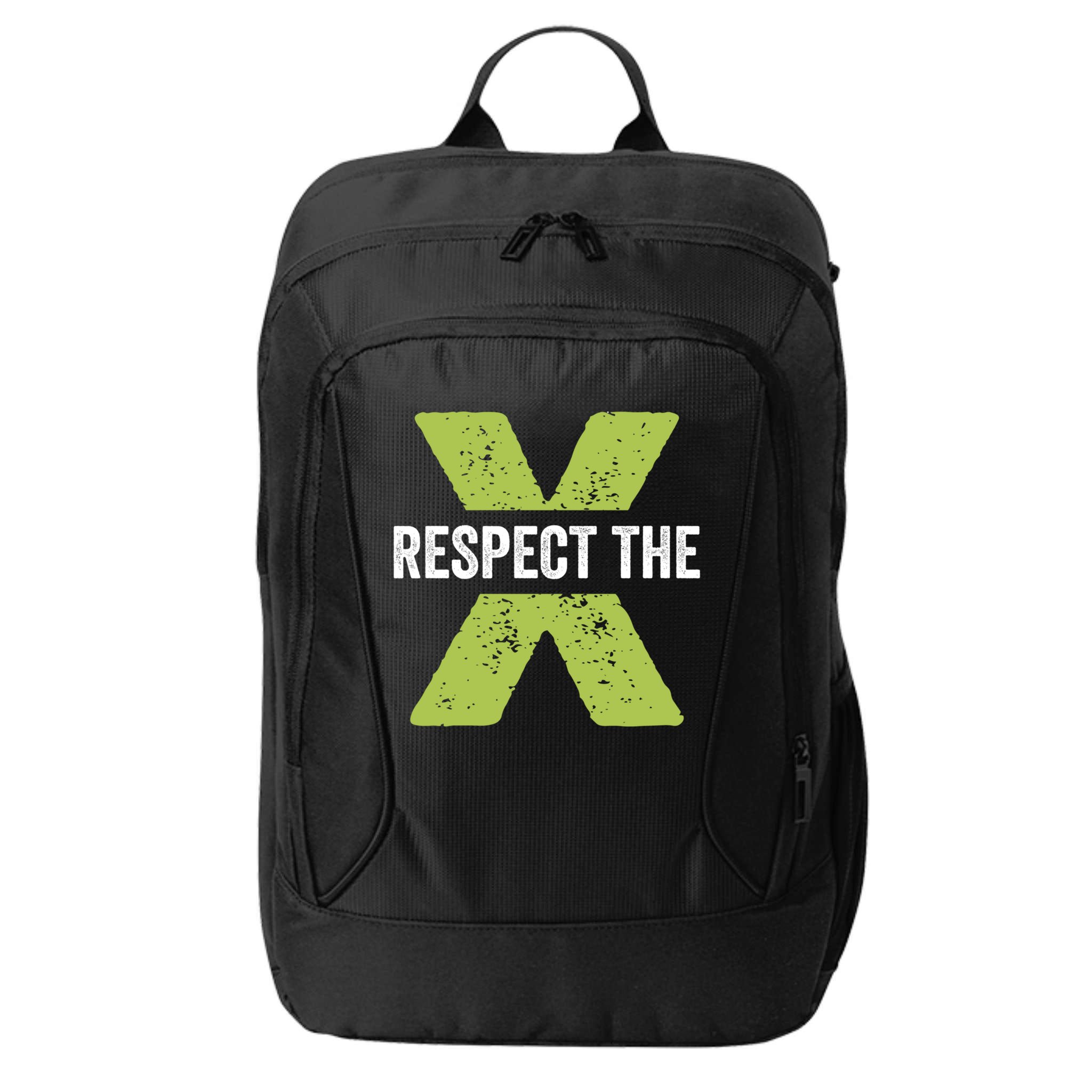 Respect The X Pickleball Funny Pickleball Gift City Backpack