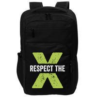 Respect The X Pickleball Funny Pickleball Gift Impact Tech Backpack