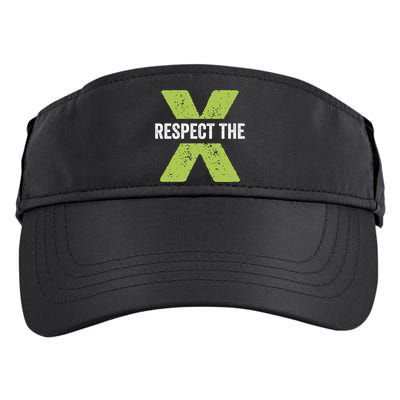 Respect The X Pickleball Funny Pickleball Gift Adult Drive Performance Visor