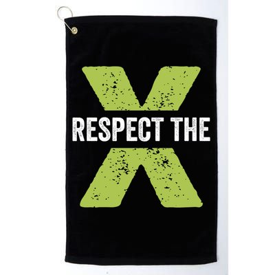 Respect The X Pickleball Funny Pickleball Gift Golf Towel