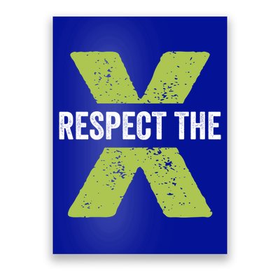Respect The X Pickleball Funny Pickleball Gift Poster