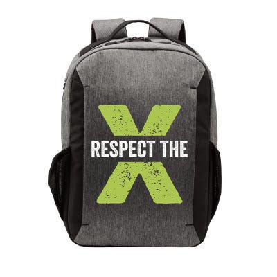 Respect The X Pickleball Funny Pickleball Gift Vector Backpack