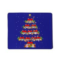 Red Truck Xmas Lighting Santa Red Truck Christmas Tree Cute Gift Mousepad