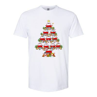 Red Truck Xmas Lighting Santa Red Truck Christmas Tree Cute Gift Softstyle CVC T-Shirt