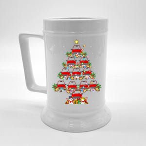 Red Truck Xmas Lighting Santa Red Truck Christmas Tree Cute Gift Beer Stein