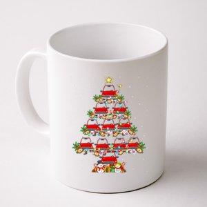 Red Truck Xmas Lighting Santa Red Truck Christmas Tree Cute Gift Coffee Mug