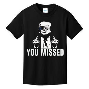 Retro Trump You Missed Trump 2024 Gifts Kids T-Shirt