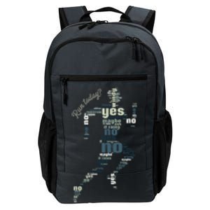 Run Today? Yes No Maybe Tomorrow Funny Jogging Running Gift Daily Commute Backpack