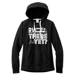 Rv There Yet Happy Glamper Camping Women's Fleece Hoodie