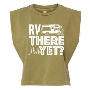 Rv There Yet Happy Glamper Camping Garment-Dyed Women's Muscle Tee