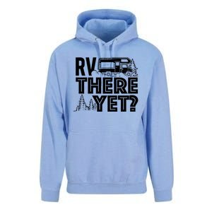 Rv There Yet Happy Glamper Camping Unisex Surf Hoodie