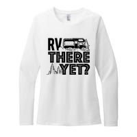 Rv There Yet Happy Glamper Camping Womens CVC Long Sleeve Shirt