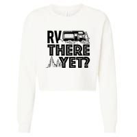 Rv There Yet Happy Glamper Camping Cropped Pullover Crew