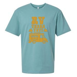 RV There Yet? RV Camping Camper Wilderness Holiday Sueded Cloud Jersey T-Shirt