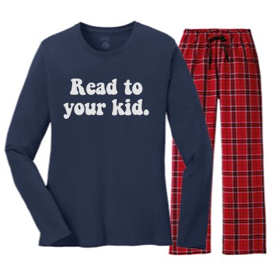 Read To Your Everyday Wear Rough And Tumble Women's Long Sleeve Flannel Pajama Set 