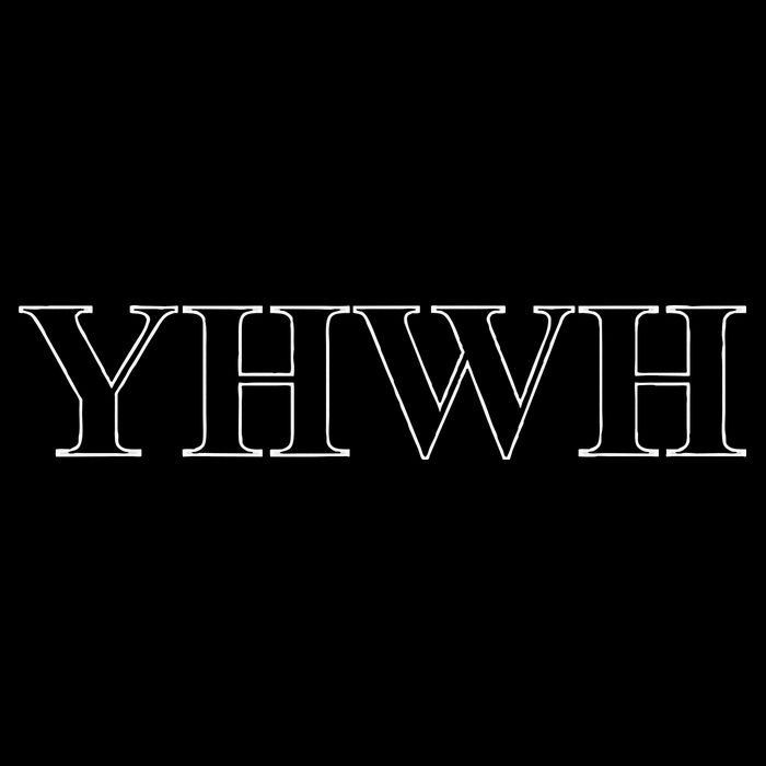 Roman Text Yhwh Yahweh Outline Christian Love Jesus Drawstring Bag