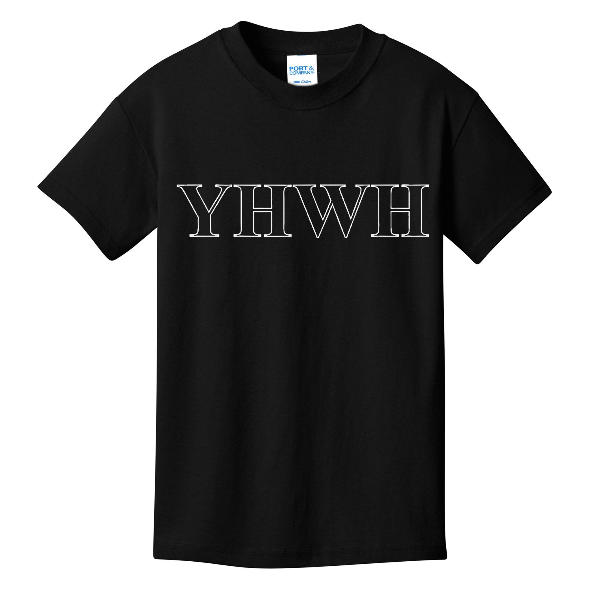 Roman Text Yhwh Yahweh Outline Christian Love Jesus Kids T-Shirt