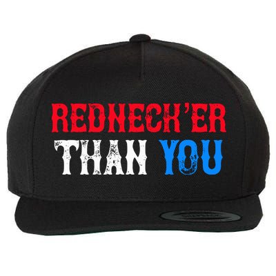 Redneck Than You Wool Snapback Cap