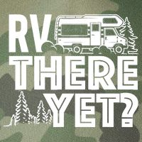 RV There Yet Happy Glamper Camping Legacy Tie Dye Trucker Hat