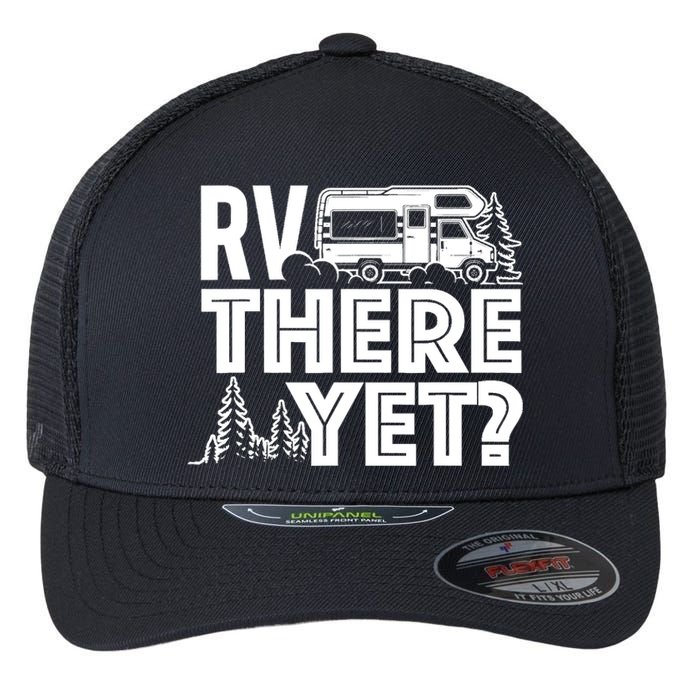 RV There Yet Happy Glamper Camping Flexfit Unipanel Trucker Cap