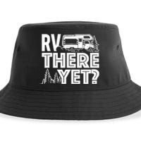 RV There Yet Happy Glamper Camping Sustainable Bucket Hat