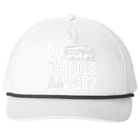 RV There Yet Happy Glamper Camping Snapback Five-Panel Rope Hat