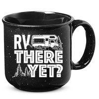 RV There Yet Happy Glamper Camping 15oz Campfire Ceramic Mug