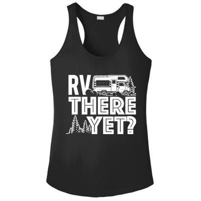 RV There Yet Happy Glamper Camping Ladies PosiCharge Competitor Racerback Tank