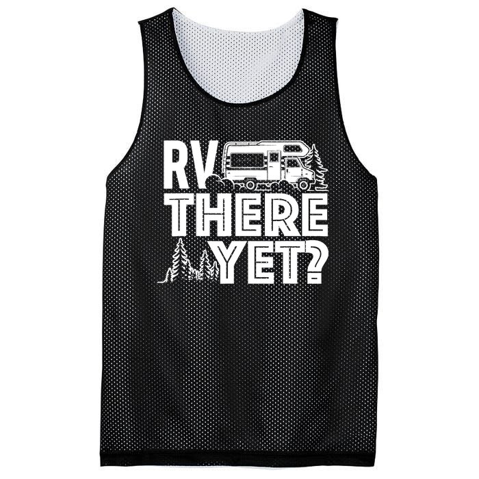 RV There Yet Happy Glamper Camping Mesh Reversible Basketball Jersey Tank