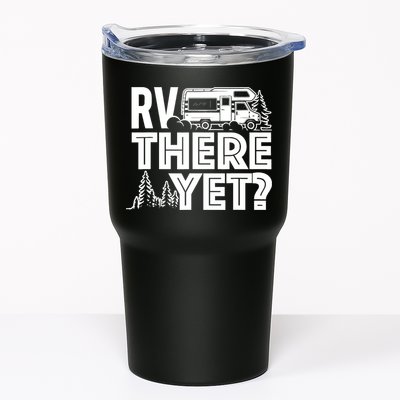 RV There Yet Happy Glamper Camping Tumbler