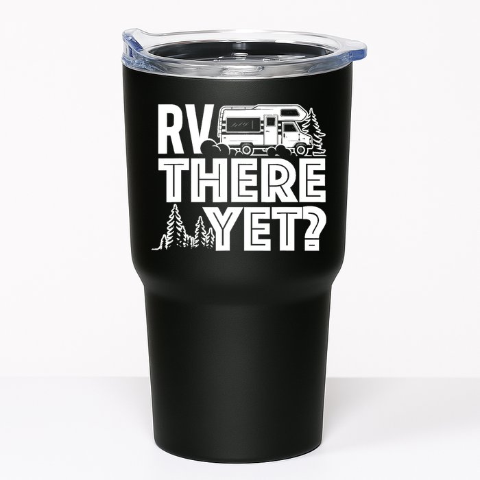 RV There Yet Happy Glamper Camping Tumbler