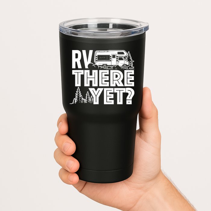 RV There Yet Happy Glamper Camping Tumbler
