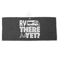 RV There Yet Happy Glamper Camping Large Microfiber Waffle Golf Towel