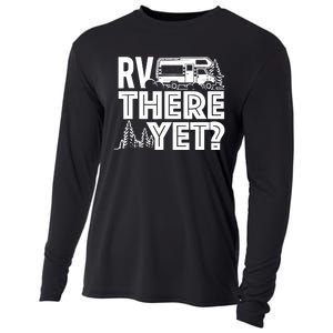 RV There Yet Happy Glamper Camping Cooling Performance Long Sleeve Crew