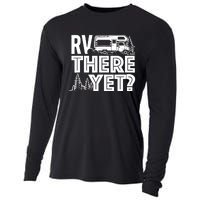 RV There Yet Happy Glamper Camping Cooling Performance Long Sleeve Crew