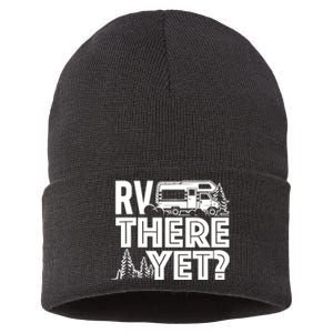 RV There Yet Happy Glamper Camping Sustainable Knit Beanie