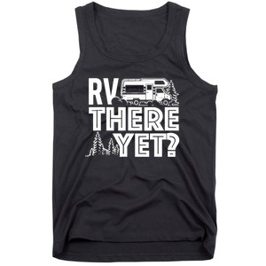 RV There Yet Happy Glamper Camping Tank Top