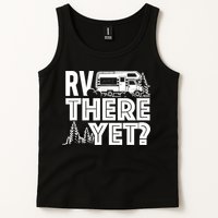 RV There Yet Happy Glamper Camping Tank Top