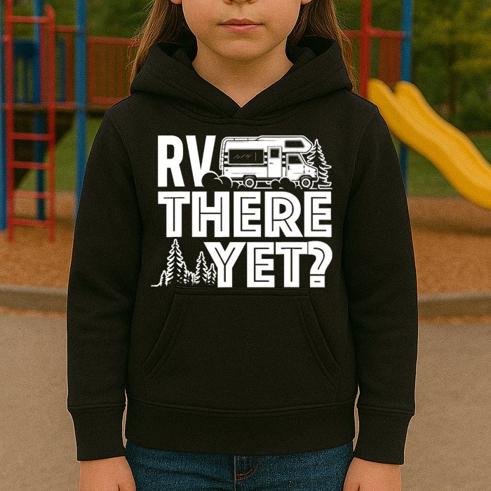 RV There Yet Happy Glamper Camping Kids Hoodie