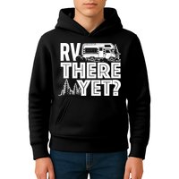 RV There Yet Happy Glamper Camping Kids Hoodie