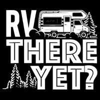 RV There Yet Happy Glamper Camping Short Acrylic Beanie