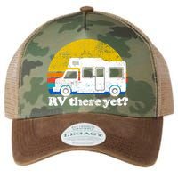 RV There Yet Van Travel Happy Funny Camping Trip Matching Legacy Tie Dye Trucker Hat
