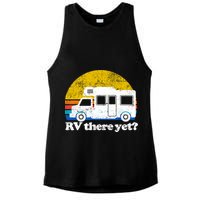 RV There Yet Van Travel Happy Funny Camping Trip Matching Ladies PosiCharge Tri-Blend Wicking Tank
