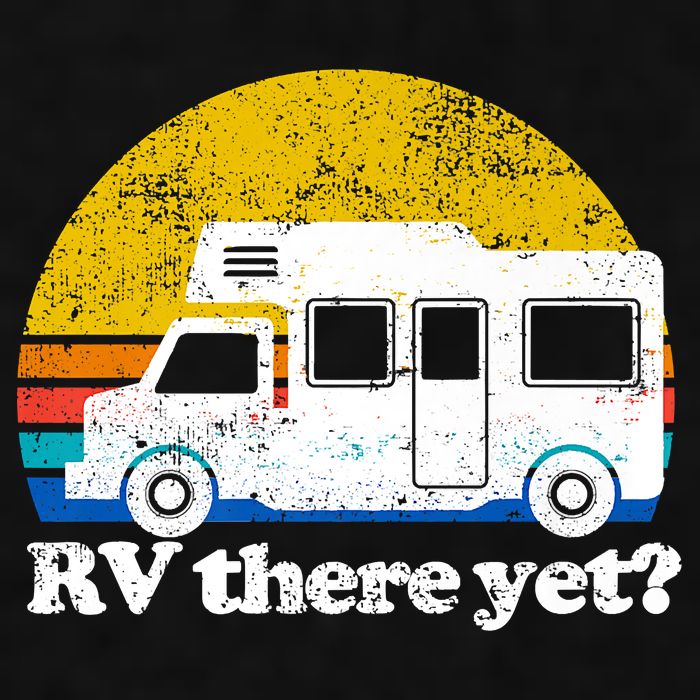 RV There Yet Van Travel Happy Funny Camping Trip Matching Ladies PosiCharge Tri-Blend Wicking Tank