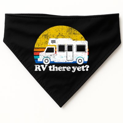 RV There Yet Van Travel Happy Funny Camping Trip Matching USA-Made Doggie Bandana
