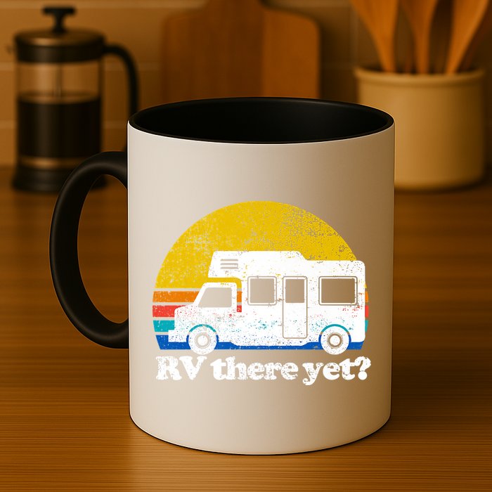 RV There Yet Van Travel Happy Funny Camping Trip Matching Mug