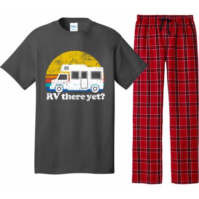 RV There Yet Van Travel Happy Funny Camping Trip Matching Pajama Set