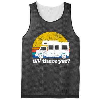 RV There Yet Van Travel Happy Funny Camping Trip Matching Mesh Reversible Basketball Jersey Tank